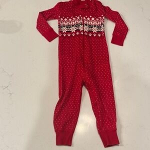 Hanna Andersson Red Patterned Pajamas